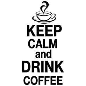 Nálepka na zeď Keep calm and drink coffee 50x100cm NS2731A_1FZ
