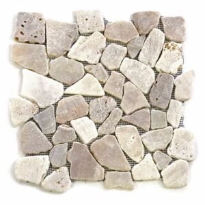 Divero Garth 9646 Mozaika říční kámen - krémová - 30x30x1,5 cm