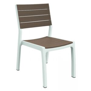 Allibert HARMONY 35569 Designová zahradní židle - bílé + cappuchino