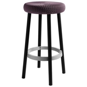 Keter COZY BAR stool 43784 Stolička - fialová