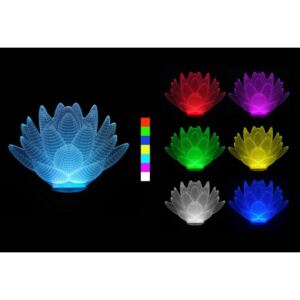 Sharks 53861 3D LED lampa - Lotosový květ