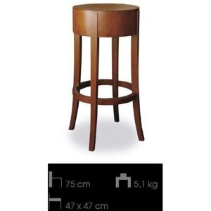 Kulatá barová židle Mila 670173 v odstínu olše