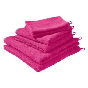 MIOMARE® Sada froté ručníků, 6dílná (fuchsiová)