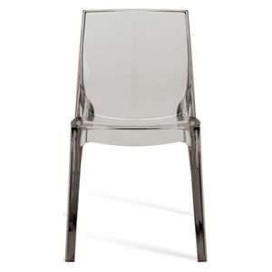 Židle Simple chair, transparentní kouřová