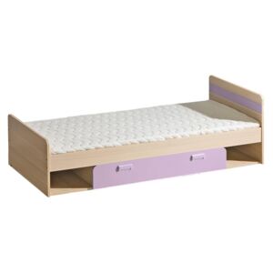 LOLLAND postel, jasan/fialová,včetně matrace
