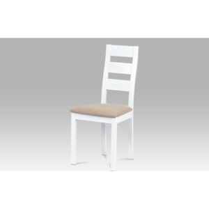 Jídelní židle ZBC-2603 WT, masiv buk/bílá barva