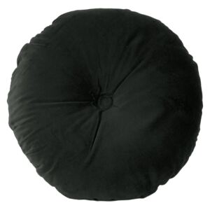 PRESENT TIME Sada 3 ks − Polštář Luxurious Round Velvet černý, Vemzu