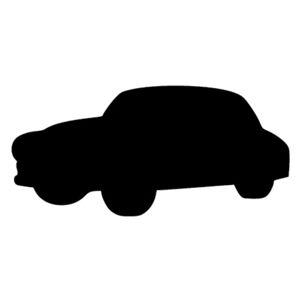 Securit Tabule Securit Silhouette BOARD CAR na popis křídou na stěnu + popisovač