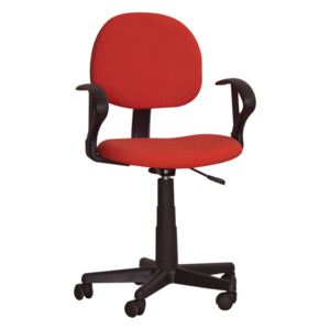 Kancelářská židle, červená, TC3-227