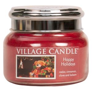 Vonná svíčka Village Candle Happy Holiday - Šťastné svátky 269g 11oz metalické víčko