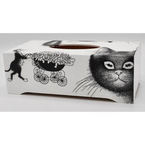 Krabička na kapesníky, kapesníkovník Kočky (truhlička)