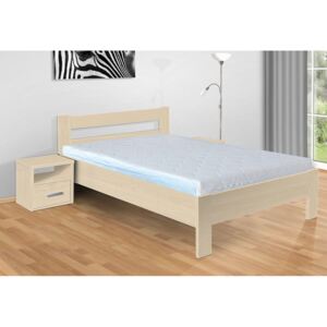 Nabytekmorava dřevěná postel Sandra 200x120 cm matrace: bez matrace, Barva postele: bříza 1715, Úložný prostor: bez úložného prostoru