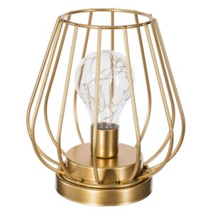 LED lampa s dekorativní žárovkou, 17 cm, zlatá