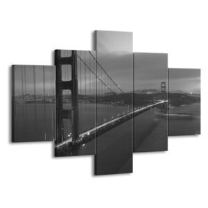 Vícedílný obraz Golden Bridge 100x70 cm