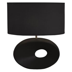 Keramická stolní lampa QENNY TYP 10, černá