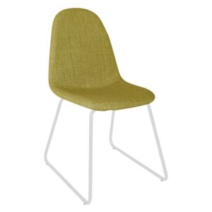 Jídelní židle ONTARI, látka zelená / kov