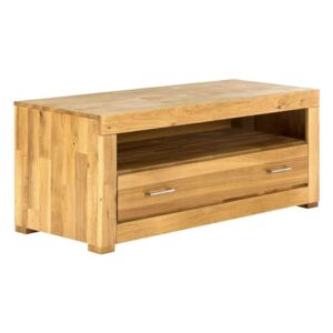 Televizní stolek rustikální dubové dřevo Easthill