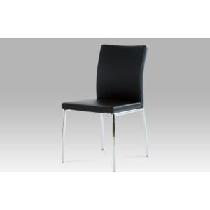 Jídelní židle B827 BK koženka černá, chrom