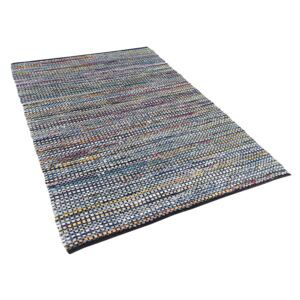 Modrý bavlněný koberec 140x200cm - ALANYA
