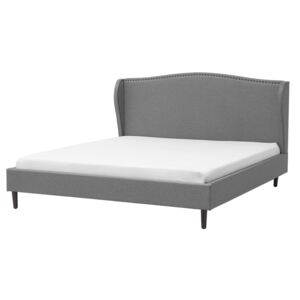 Čalouněná šedá postel 180x200 cm - COLMAR