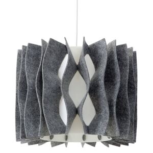 Moderní šedá závěsná stropní lampa - MOZA
