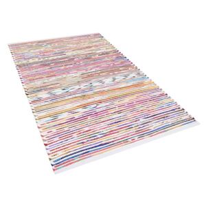 Různobarevný bavlněný koberec ve světlém odstínu 80x150 cm - BARTIN