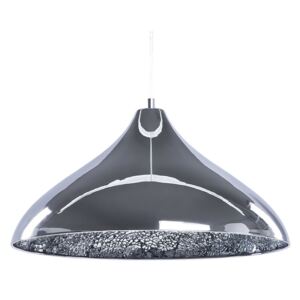 Stříbrná závěsná stropní lampa - ISKAR
