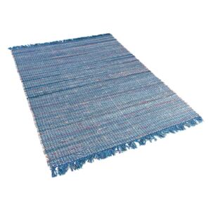 Modrý bavlněný koberec 80x150 cm - BESNI