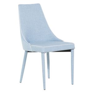 Světle modrá čalouněná jídelní židle - CAMINO