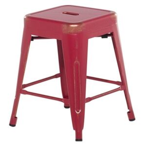 Červeno-zlatá barová stolička 46 cm - CABRILLO