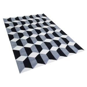 Černobílý 3D koberec 140x200 cm - ANTALYA