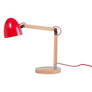 Červená stolní lampa na čtení - VELEKA