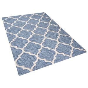 Světle modrý bavlněný koberec 140x200 cm - YALOVA