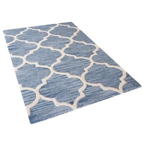Světle modrý bavlněný koberec 80x150 cm - YALOVA