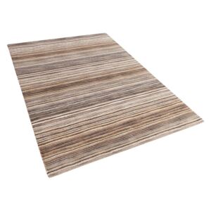 Klasický hnědý bavlněný koberec 80x150 cm - NIKSAR