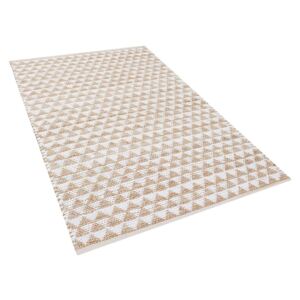Béžový geometrický koberec 80x150 cm - TUNCELI