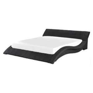 Černá čalouněná postel 180x200 cm - VICHY