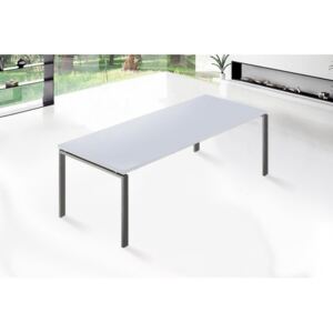 Luxusní bílý nerezový stůl 220 cm - ARCTIC II