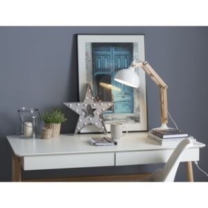 Bílá pracovní stolní lampa - SALADO