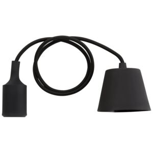 Silikonová černá závěsná lampa ARAKS