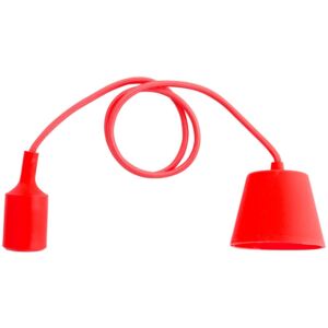Silikonová červená závěsná lampa ARAKS
