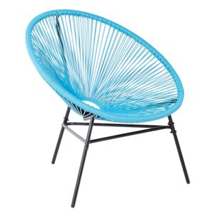 Modrá polyratanová židle ACAPULCO