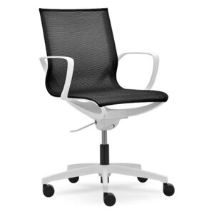 Designová židle RIM ZERO G 1352 — s područkami, více barev Bílý plast / černá