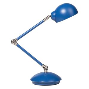 Kancelářská lampa, nastavitelná, noční, modrá, 60 cm HELMAND