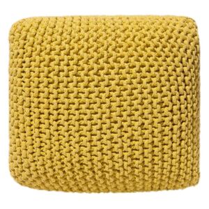 Čtvercový žlutý polštář na sezení 50x50 cm - CONRAD