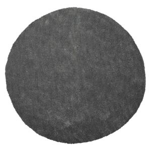 Koberec tmavě šedý kruhový ø140 cm DEMRE