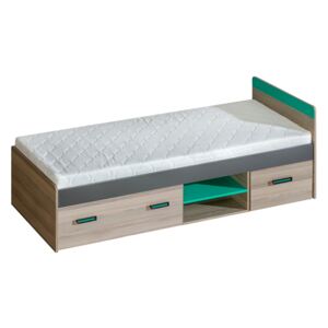 Jednolůžková postel 80 cm Ulmo U7 (s roštem a úl. prostorem)