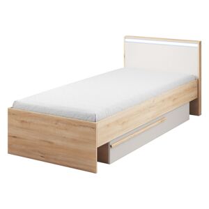 Jednolůžková postel 90 cm Hapton (s roštem, matrací a úl. prostorem)