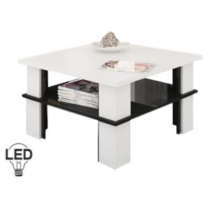 Konferenční stolek Futura 1 (bílá + lesk černý)