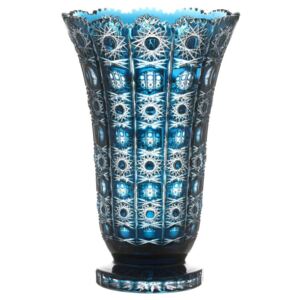 Váza Petra, barva azurová, výška 405 mm